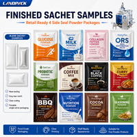 Machine d'emballage multi-pistes 6 voies pour sachets à scellage 4 côtés de produits nutritionnels, glucose, épices, café moulu instantané et lait en poudre