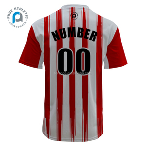 Pure Groothandel Custom V-Hals Truien Voetbal Origineel Ontwerp Thai Retro Voetbal Jersey Hoge Kwaliteit Voetbal Uniform Top Heren - Product Image 4