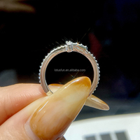 Bague de fiançailles et de mariage personnalisée en argent sterling 925 avec croix de Jésus en moissanite couleur D VVS1, bijoux pour femmes