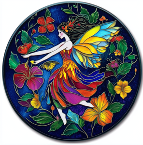 Personnalisable la déesse sainte avec un design floral coloré parfait pour l'amélioration de l'habitat ou la décoration de plaques - Product Image 2
