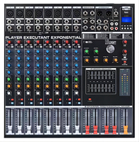 Console de mixage audio professionnelle YV-8 à 8 canaux avec effets DSP intégrés 48V pour DJ, scène, studio d'enregistrement et diffusion en direct sur PC