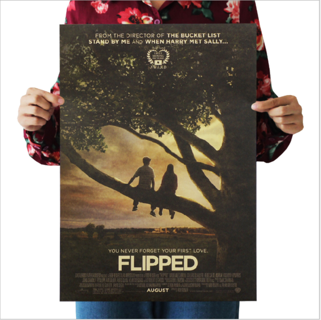 Custom Cardboard Art Paper Movie Poster Pop Art Retro Color Vintage Posters One Day Flipped Cool-Color