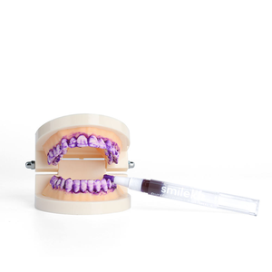 Bolígrafo Blanqueador Dental Personalizado de Marca Privada, Color Morado+Pap, Gel de Peróxido de Carbamida al 35%, Material de Grado Alimenticio - Product Image 3