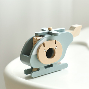 Trieur d'avion Montessori en <span class=keywords><strong>bois</strong></span> intelligent, jouet fait à la main pour bébé, sac éducatif pour enfants, bricolage unisexe - Product Image 4