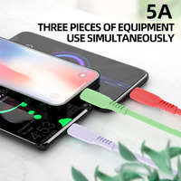 Câble de charge rapide 5A USB Type-C et Micro USB 3 en 1 SD-183 pour iPhone 14, pour téléphones et ordinateurs (1,2 m)