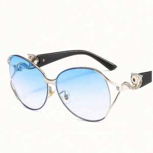 Gafas de Sol Retro de Media Montura para Mujer, Moda 2019, Personalizables con Logotipo, Protección UV400, Ovaladas, para Hombre y Mujer - Product Image 3