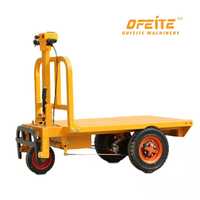 Mini chariot électrique à trois roues chariot à benne basculante à poussée manuelle pour l'ingénierie du transport du béton 3 roues brouette fabriquée en Chine