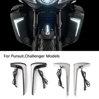 Phare avant LED pour moto, installation Plug-N-Play, éclairage de carénage avant, Indian Challenger Pursuit Dark Horse, pack Premium, clignotants