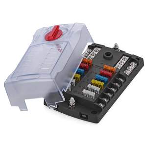 Блок предохранителей 12 Вольт, водонепроницаемая панель предохранителей лодки со светодиодным сигналом, влагостойкая крышка, - Product Image 4