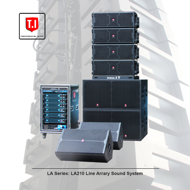 T.I Audio 10 Inch Pro Audio Line Array Studio Monitor Sound System Speaker