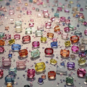 พลอยแซฟไฟร์หลายสีสำหรับเพาะในห้องปฏิบัติการที่ได้รับการปลูกฝัง - Product Image 1
