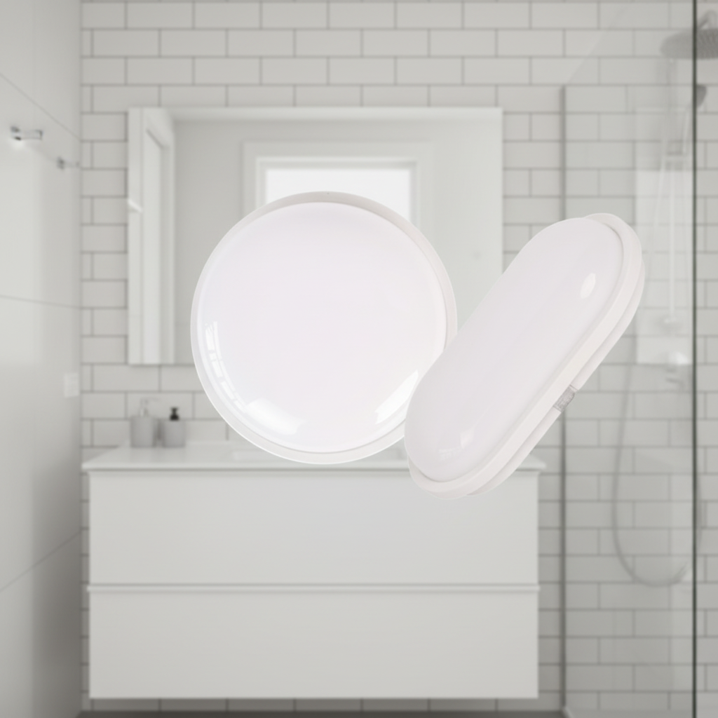 24W Moisture LED Ceiling Lamp Bathroom IP54 Waterproof AC170-265V 4000K Warm White