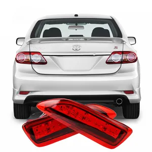 for 11-13 Toyota Corolla rear bumper light modification brake light car LED tail light Rear bumper LED