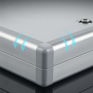 GLosen E0072 Wandgemonteerde sleutelkast van aluminiumlegering met 72 sleutelhangers en sleutelslot, geschikt voor autodealers/immobilisatiebureaus, etc. - Product Image 3