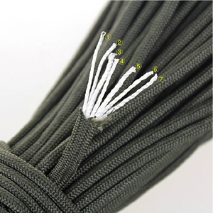 IRONDONKEY 7-core 4mm entraînement sur le terrain corde réfléchissante multifonctionnel Paracord 550 pour tente Camping survie Parachute <span class=keywords><strong>cordon</strong></span> 10M - Product Image 3