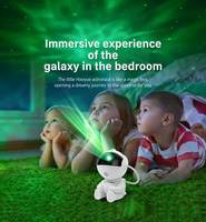 Projecteur d'étoiles intelligent pour la maison, lampe de chevet galaxie avec effet ciel étoilé LED pour chambre d'enfant, en ABS, thème astronaute