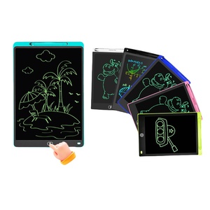 Tablette d'écriture LCD effaçable électronique colorée de taille moyenne 8,5/10/12 pouces, réutilisable, pour enfants, usage scolaire, noir/bleu/rose - Product Image 1
