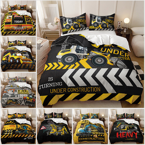 Kỹ Thuật Xe 3D Mô Hình Chàng Trai Thoải Mái Mềm Mại Bộ Đồ Giường Duvet Bìa 3 Mảnh Thiết Lập - Product Image 2