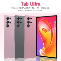 Nouvelle tablette pour un usage quotidien - Tab Ultra 12 pouces 16 Go + 1 To MTK Android 13 Wi-Fi 8800 mAh 24 MP + 48 MP 4G Divertissement