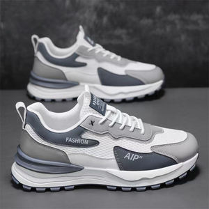 Scarpe sportive da corsa da <span class=keywords><strong>uomo</strong></span> traspiranti con lacci, antiscivolo, per il tempo libero, di alta gamma, con suola in gomma, ammortizzanti, casual. - Product Image 1