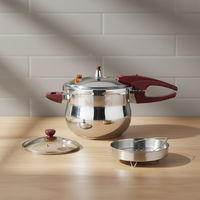 Casserole à pression multifonction en acier inoxydable écologique pour le dîner, compatible avec les plaques à induction, tailles 5L/7L/9L/11L
