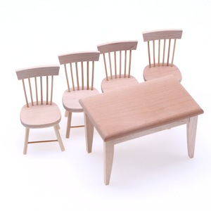 Maison <span class=keywords><strong>de</strong></span> poupée en bois miniature, <span class=keywords><strong>table</strong></span> et <span class=keywords><strong>chaise</strong></span> <span class=keywords><strong>de</strong></span> salle à manger, accessoires <span class=keywords><strong>de</strong></span> scène <span class=keywords><strong>de</strong></span> jeu alimentaire miniatures Ob11, meubles assortis, modèle - Product Image 1