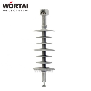 15KV 70kn vật liệu Silicone IEC tiêu chuẩn điện áp cao đường dây bài cách điện với bóng ổ cắm phụ kiện kim loại - Product Image 2