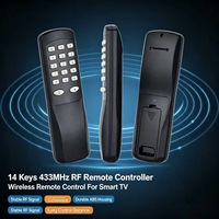 Control Remoto Inalámbrico RF de 14 Teclas y 433MHz, Carcasa Personalizada, Teclado para Smart TV y Android TV Box, Diseño Personalizado de Fábrica OEM ODM