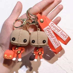 Moda Cartoon New Halloween Keychain Sam Abóbora Crianças Truque Treat Presentes Chaveiro