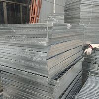 Grille en acier galvanisé antidérapante durable, en acier inoxydable et acier au carbone, pour plancher surélevé
