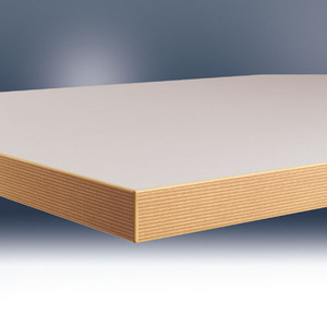 Piano da lavoro in plastica grigio chiaro 40 mm per Combi - Product Image 1