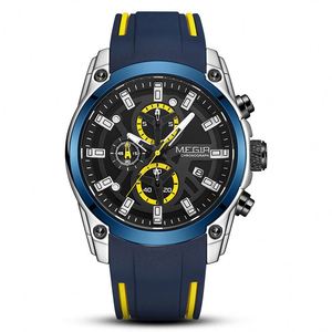 Megir 2024 Hot Brand Sport Men's Watch 2144 Japanese Quartz Movement Chronograph Silicone Strap Alloy Analog Japanese Quartz - Product Image 2