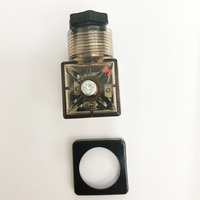 12V 24V डीसी 18mm 11mm 9.4mm MPM दीन 43650 फार्म एक फार्म बी फार्म सी महिला Waterpoof Solenoid वाल्व का तार प्लग कनेक्टर के साथ एलईडी