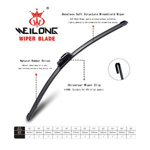 Balais d'<span class=keywords><strong>essuie</strong></span>-<span class=keywords><strong>glace</strong></span> universels sans armature en caoutchouc naturel 12/28 pour pare-brise de voiture – Vente chaude - Product Image 4