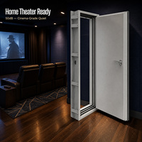 Porte Acoustique Insonorisante en Acier 40-50dB Isolation Phonique pour Studio d'Enregistrement, Salle de Serveur, Salle de Conférence, Maison, Centre Commercial, Appartement