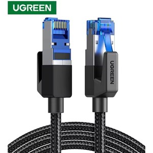 สายเคเบิลอีเทอร์เน็ต <span class=keywords><strong>ugreen</strong></span> NW153 <span class=keywords><strong>Cat</strong></span> <span class=keywords><strong>8</strong></span>ความเร็วสูงถัก40Gbps สายเครือข่าย2000MHz Cat8สายแลนสำหรับงานหนักภายในอาคาร RJ45 - Product Image 1
