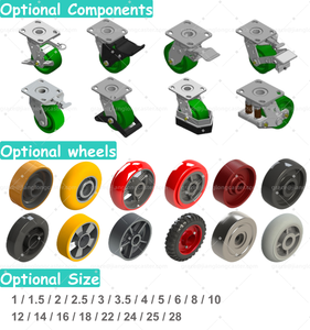 <span class=keywords><strong>Ruedas</strong></span> Giratorias <span class=keywords><strong>de</strong></span> Acero <span class=keywords><strong>de</strong></span> Alta Resistencia para Uso Industrial, con Placa <span class=keywords><strong>de</strong></span> 114x100mm, <span class=keywords><strong>de</strong></span> PP y PU, para Carros y Carretillas, Certificación ISO9001, Venta al Por Mayor - Product Image 5
