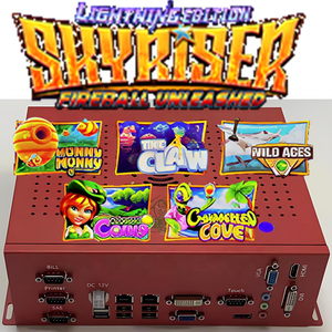 Carte de jeu Skyriser Fireball Unleashed Lightning Edition 5-en-1 pour PC, carte SAS Follow the Banana, carte de jeu PCB Skill Game, machine d'arcade de divertissement - Product Image 1