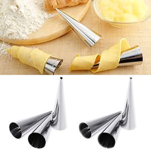 Utensili da forno a forma di torta in metallo cono cono crema in acciaio inossidabile per Cannoli - Product Image 5