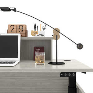 Escritorio de oficina ejecutivo rectangular ajustable de pie moderno con almacenamiento de archivos y fácil montaje para CEO <span class=keywords><strong>Boss</strong></span> - Product Image 3