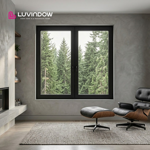 Finestre a Battente in Alluminio Antieffrazione con Doppio Vetro, Design Francese, 48x60, Alta Qualità, Apertura Laterale - Product Image 1