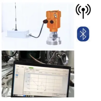 Smart 80GHz Radar Digital tn Bluetooth Sensor tingkat bahan bakar RS485 untuk tangki cairan