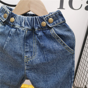 High Quality Children Boys Fashion Solid Jeans of <b>Denim</b> <b>Material</b> and Jeans Product for Kids Wearing - Product Image 2