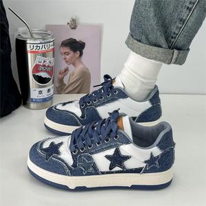 <span class=keywords><strong>Scarpe</strong></span> <span class=keywords><strong>da</strong></span> Donna alla Moda in PU <span class=keywords><strong>con</strong></span> Lacci e Patchwork, Sneakers Casual in Tela Stile <span class=keywords><strong>Tennis</strong></span> per Passeggio - Product Image 5