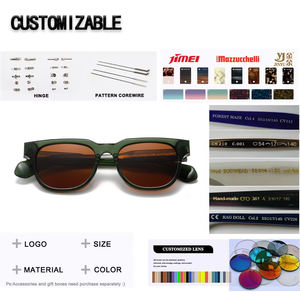 Gafas de Sol de Doble Puente Modernas y de Alta Gama 2026, Polarizadas, de Acetato, para Hombre y Mujer, con Logotipo Personalizado - Product Image 2