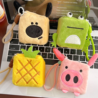 Porte-clés en peluche créatif et moelleux, en forme de cochon, chien, grenouille, pendentif de sac, petit cadeau de mariage