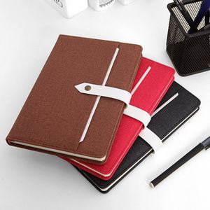 Factory Wholesale A5 <b>Notepad</b> Business Custom logo Pu Imitation Leather Notebook Office Meeting <b>Notepad</b> - Product Image 5