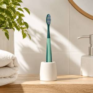 <span class=keywords><strong>Brosse</strong></span> à dents double nettoyage AUBO pour adultes avec poils souples en PBT et manche en plastique pour un nettoyage en profondeur à domicile, taille standard - Product Image 4