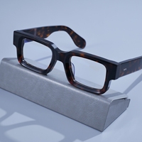Monture de lunettes optiques carrées unisexes rétro en acétate épais, logo personnalisé, myopie, prescription, anti-lumière bleue, lunettes pour adultes