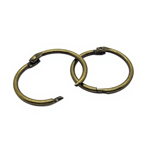 YIWANG 1.2 Inch Antique Bronze Loose Leaf Binder Rings Book Rings for Flash Cards - Product Image 1